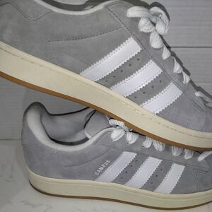 Adidas Campus Gray and White Men's Shoes